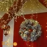 Гирлянда Eurosvet 100-101 теплый белый 3*0,6 м IP65 a056075 - Фото 4