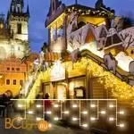 Гирлянда Eurosvet 100-101 теплый белый 3*0,6 м IP65 a056075