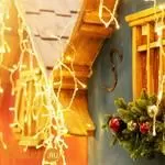 Гирлянда Eurosvet 100-101 теплый белый с эффектом мерцания 3*0,6м IP65 a056076 - Фото 4