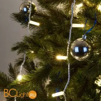 Гирлянда Eurosvet 200-101 теплый белый с эффектом мерцания 2*3м IP65 a056078 - Фото 4