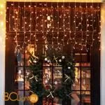 Гирлянда Eurosvet 200-101 теплый белый с эффектом мерцания 2*3м IP65 a056078