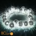 Гирлянда Eurosvet 400-003 хром / холодный белый с эффектом мерцания 2,8 м IP20 a049834