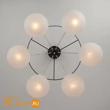 Подвесной светильник Eurosvet Globe 70069/6 хром/черный - Фото 0