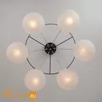 Подвесной светильник Eurosvet Globe 70069/6 хром/черный - Фото 0