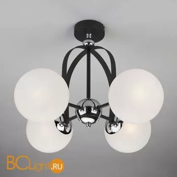 Потолочная люстра Eurosvet Globe 70082/4 хром/черный