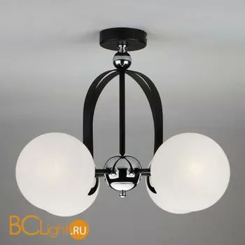 Потолочная люстра Eurosvet Globe 70082/4 хром/черный - Фото 0