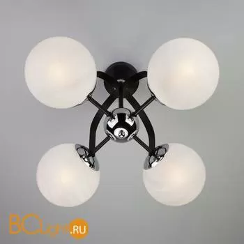 Потолочная люстра Eurosvet Globe 70082/4 хром/черный - Фото 6