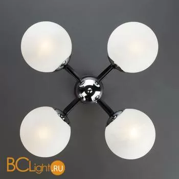 Потолочная люстра Eurosvet Globe 70082/4 хром/черный - Фото 5