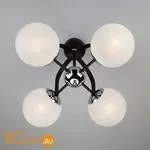 Потолочная люстра Eurosvet Globe 70082/4 хром/черный - Фото 6