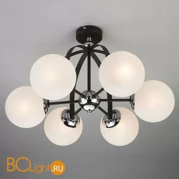 Потолочная люстра Eurosvet Globe 70082/6 хром/черный