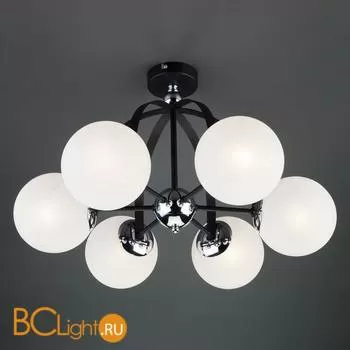 Потолочная люстра Eurosvet Globe 70082/6 хром/черный - Фото 0