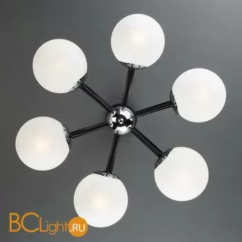 Потолочная люстра Eurosvet Globe 70082/6 хром/черный - Фото 5