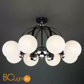 Потолочная люстра Eurosvet Globe 70082/8 хром/черный - Фото 0