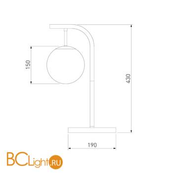 Настольная лампа Eurosvet Globe 01039/1 хром/черный - Схема
