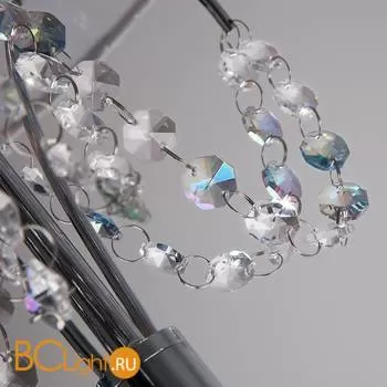 Торшер Eurosvet Gloria 01069/1 хром/прозрачный хрусталь Strotskis - Фото 2