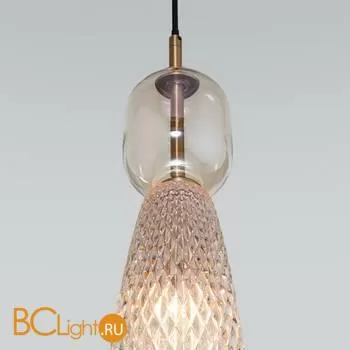 Подвесной светильник Eurosvet Glossy 50211/1 янтарный - Фото 2