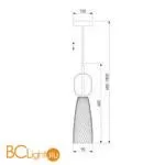 Подвесной светильник Eurosvet Glossy 50211/1 прозрачный - Фото 3