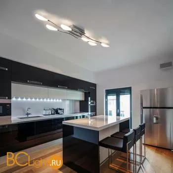 Потолочная люстра Eurosvet Golf 90058/6 хром 31.8W - Фото 1