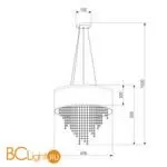 Люстра Eurosvet Grace 10070/5 хром - Фото 2