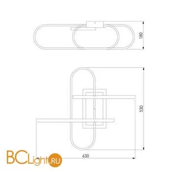 Потолочный светильник Eurosvet Grafette 90139/3 серебро - Фото 1
