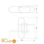 Потолочный светильник Eurosvet Grafette 90139/3 серебро - Фото 1