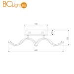 Потолочный светильник Eurosvet Graphic 90108/5 хром 45W - Схема