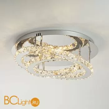 Потолочный светильник Eurosvet Grasia 90066/2 хром 24W 00000082064 - Фото 0