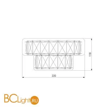 Настенный светильник Eurosvet Grasia 90059/2 хром 00000083326 - Фото 4