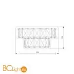 Настенный светильник Eurosvet Grasia 90059/2 хром 00000083326 - Фото 4