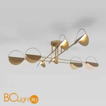 Потолочный светильник Eurosvet Grazia new 70148/8 золото a062039 - Фото 0