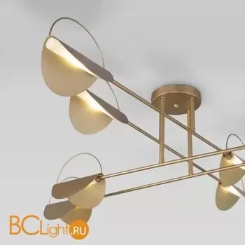 Потолочный светильник Eurosvet Grazia new 70148/8 золото a062039 - Фото 1