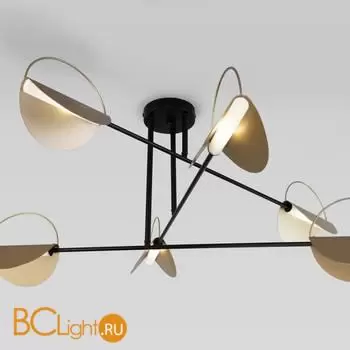 Подвесной светильник Eurosvet Grazia new 70148/6 черный/золото a062042 - Фото 1