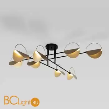 Подвесной светильник Eurosvet Grazia new 70148/8 черный/золото a062043