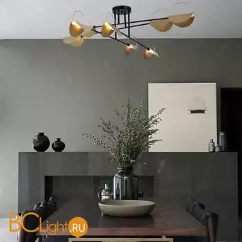 Подвесной светильник Eurosvet Grazia new 70148/8 черный/золото a062043 - Фото 2