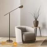 Напольный светильник Eurosvet Grazia new 01143/1 черный/золото a062045 - Фото 3