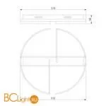 Потолочный светильник Eurosvet Griff 90233/2 хром - Фото 1