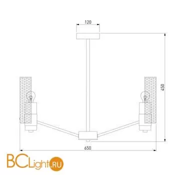 Люстра Eurosvet Grino 70139/6 латунь a057940 - Фото 3