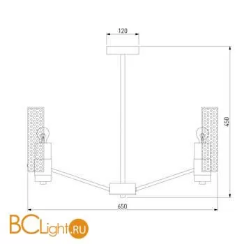 Люстра Eurosvet Grino 70139/6 никель a057945 - Фото 3
