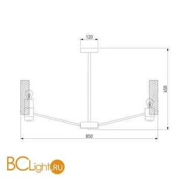 Люстра Eurosvet Grino 70139/8 никель a057948 - Фото 3