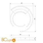 Потолочный светильник Eurosvet Gross 90248/3 белый/ черный a056154 - Фото 5