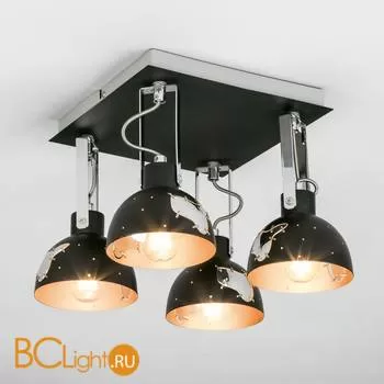Потолочный светильник Eurosvet Grunge 20069/4 черный - Фото 2