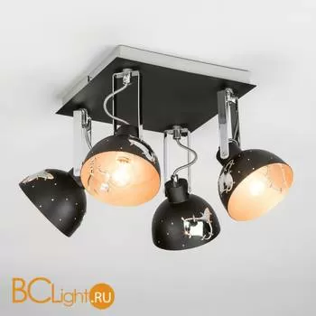 Потолочный светильник Eurosvet Grunge 20069/4 черный - Фото 0