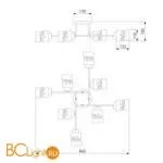 Люстра Eurosvet Hilari 30165/8 черный жемчуг - Фото 1