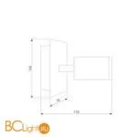 Настенный светильник Eurosvet Holly 20067/1 LED белый - Фото 3