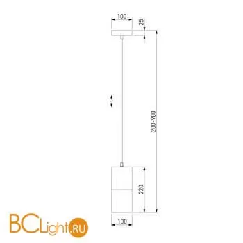 Подвесной светильник Eurosvet Hosk 50233/1 a058498 - Фото 2