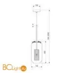 Подвесной светильник Eurosvet Hugo 50201/1 бронза - Фото 1