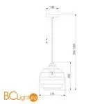 Подвесной светильник Eurosvet Ice 50239/1 a060700 - Фото 2