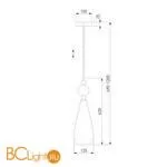 Подвесной светильник Eurosvet Ilario 50202/1 дымчатый - Фото 0