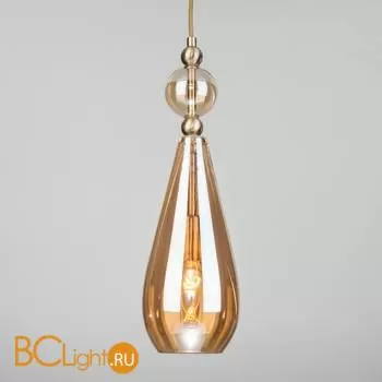 Подвесной светильник Eurosvet Ilario 50202/1 янтарный