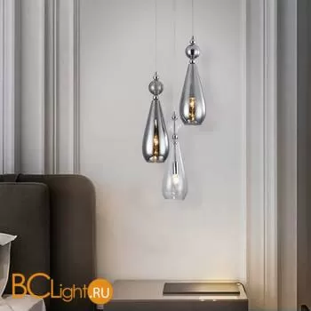 Подвесной светильник Eurosvet Ilario 50202/3 хром a056847 - Фото 3